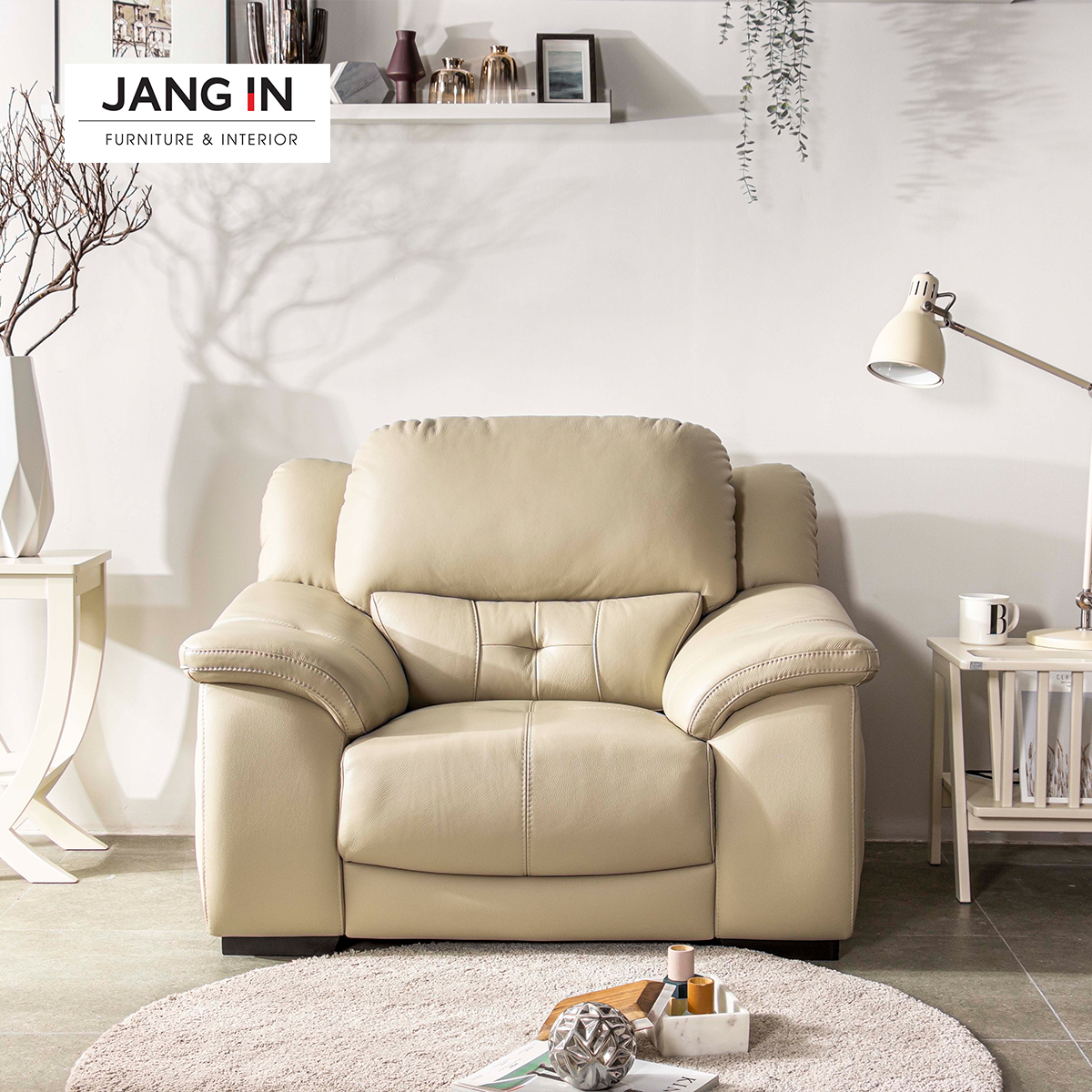 Sofa 1 Chỗ Ellis Ivory Jang In 1603200001-02