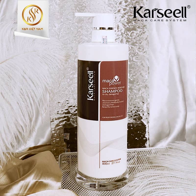 Dầu gội siêu mềm mượt – Collagen Karseell Maca – 800 ml