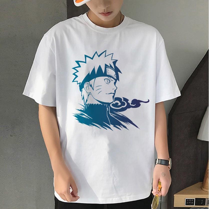 Áo Thun Tay Lỡ Unisex Cậu Bé NARUTO BLUE