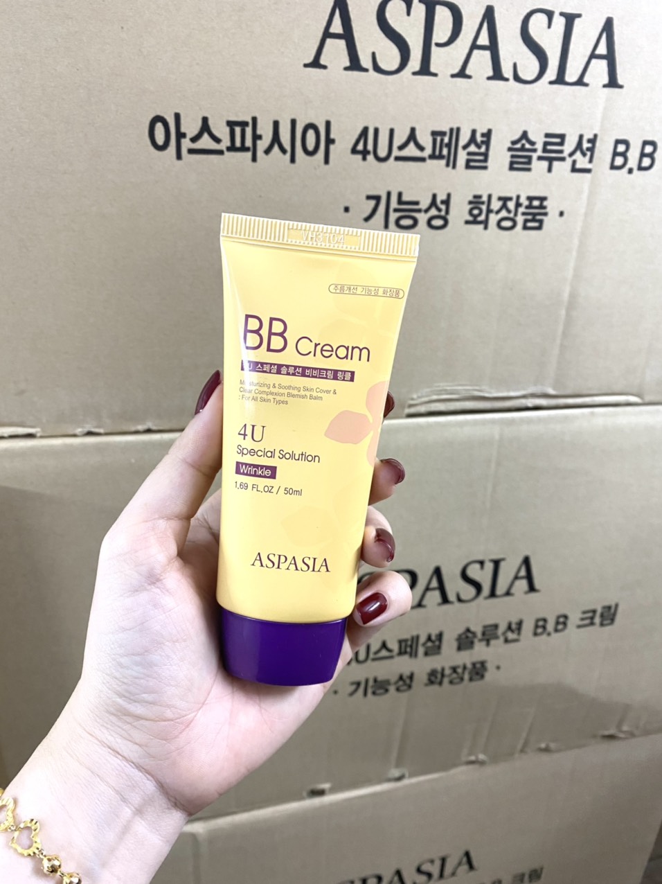 Kem Nền Aspasia BB Cream 4U Special Solution Hàn Quốc 50ml Mẫu Mới ( không xuất hóa đơn đỏ )