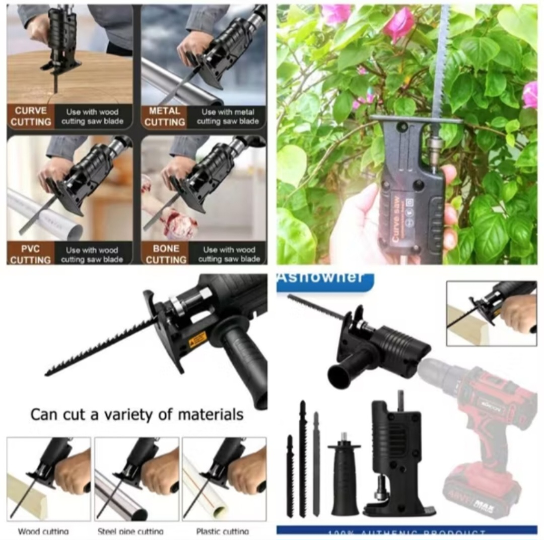 BỘ ĐẦU CHUYỂN ĐỔI TỪ MÁY KHOAN THÀNH MÁY CƯA ĐA CHỨC NĂNG THUẬN TIỆN