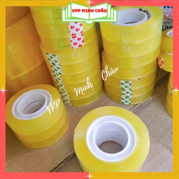 Băng Dính / Băng Keo Văn Phòng Khổ 1cm / 2cm Dính Chắc Tiện Lợi