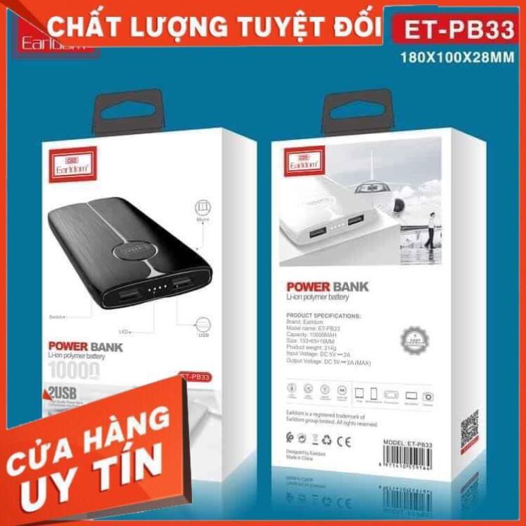 Sạc Dự Phòng Earldom ET-PB33 hàng Chính hãng