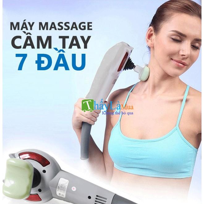 Máy massager đấm lưng 7 đầu