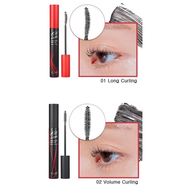 Mascara Clio Chống Nước Chuốt Mi Giữ Cong, Dài Dày Mi Chống Trôi Clio Kill Lash Superproof Mascara 7g