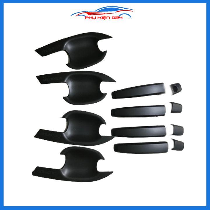 Ốp tay hõm nhựa đen, mạ crom Colorado 2016-2017-2018-2019-2020 sáng bóng chống trầy bảo vệ cửa xe ô tô
