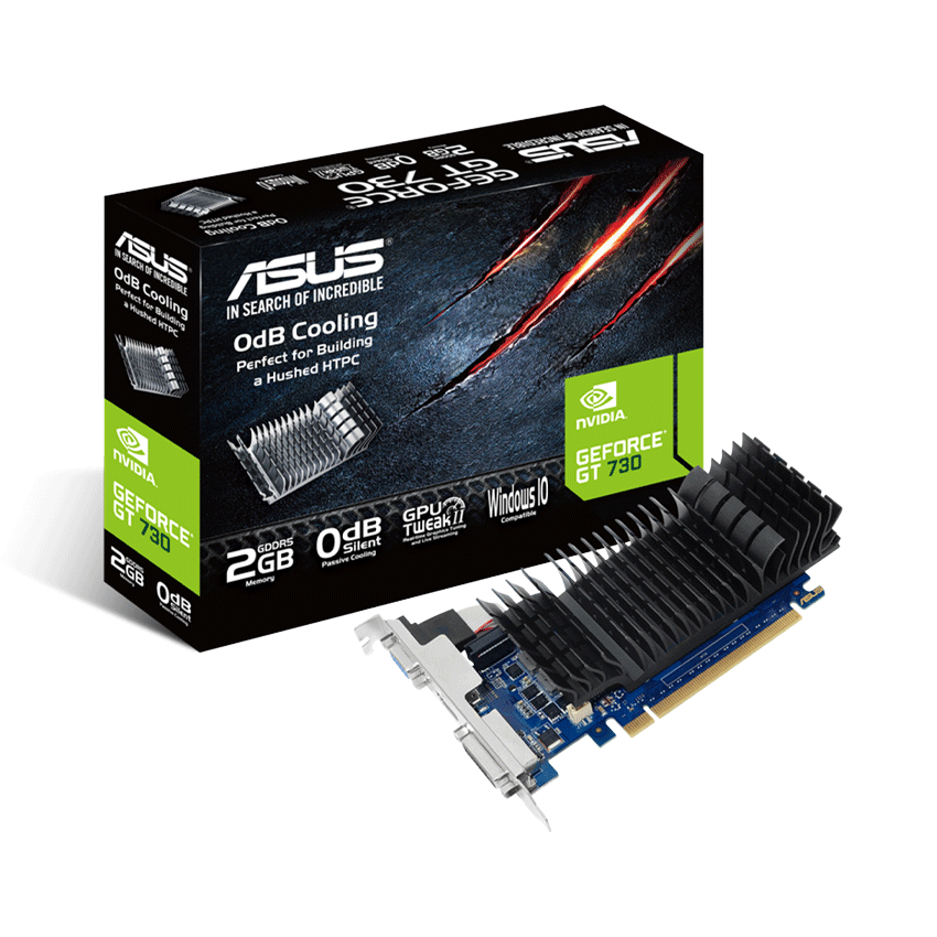 Card màn hình VGA Asus GT730-SL-2GD5 BRK - Hàng Chính Hãng