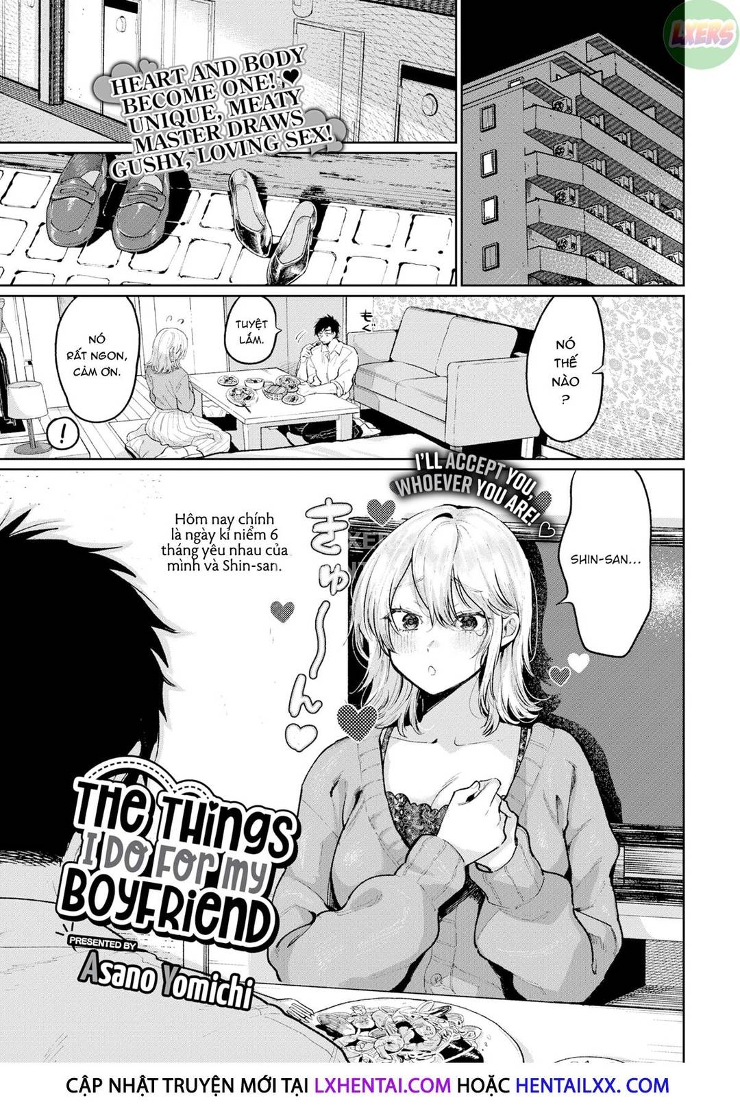 những điều tôi làm cho bạn trai của mình chapter 1 1