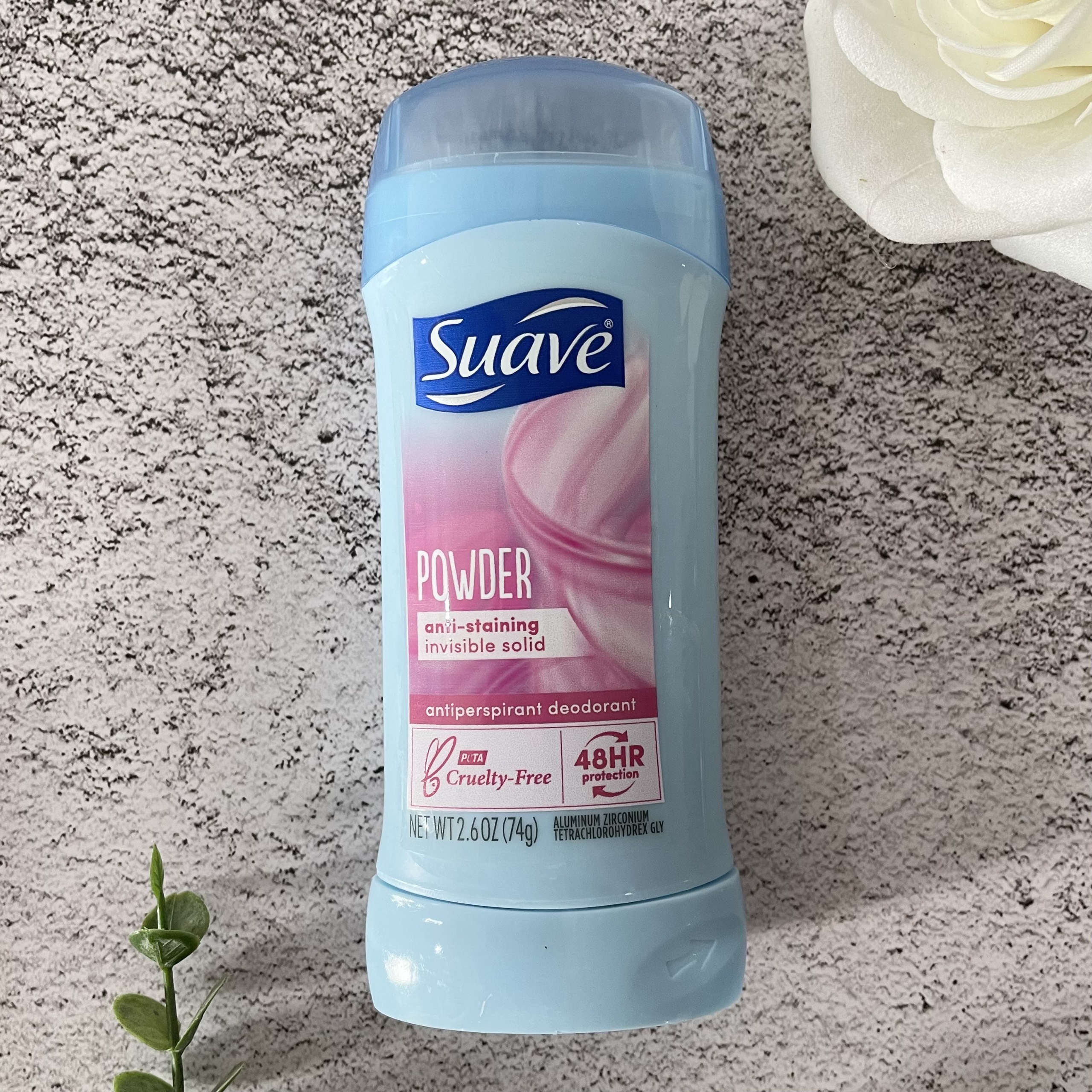 Lăn Khử Mùi Suave 48 Hour Protection Powder 74g Hàng Nhập Mỹ Hương Thơm Nhẹ Nhàng Khô Thoáng