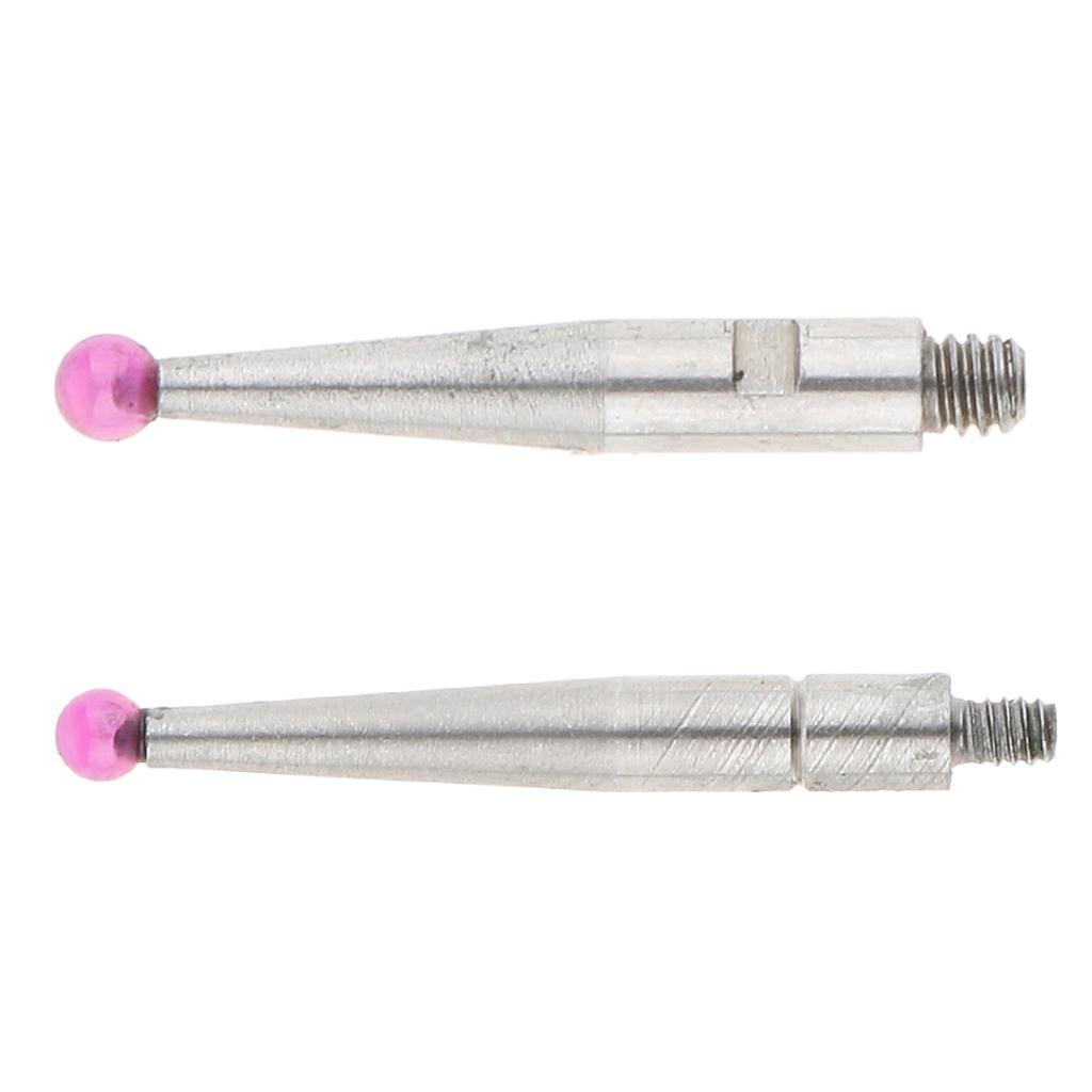 2 Packs of Test Indicator Dial Probe Head Accessory Indicator Measuring Tools - 20mm 18mm