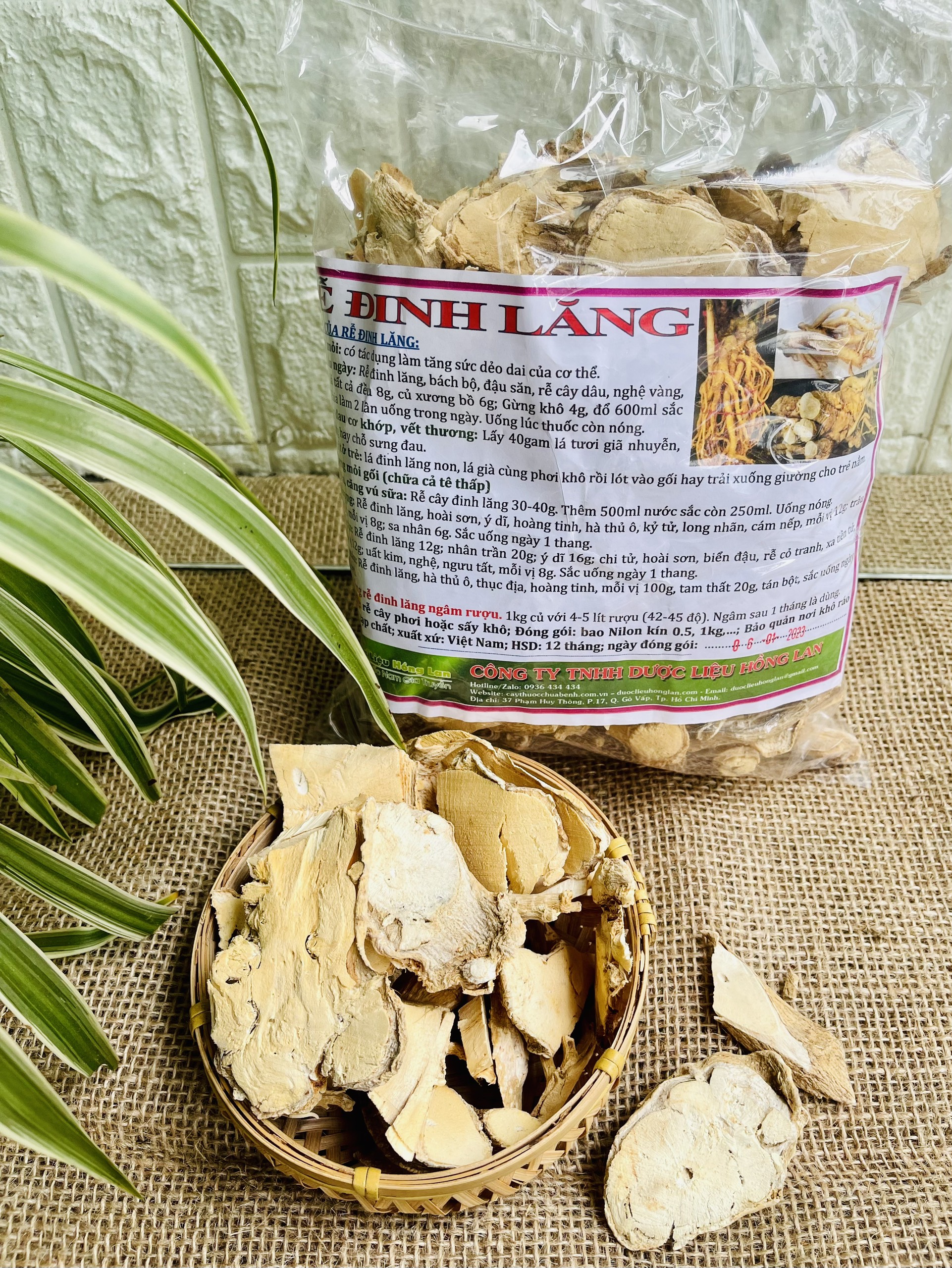 [THƯỢNG HẠNG] 1kg Củ (Rễ) Đinh Lăng nếp lá nhỏ sấy khô loại 1 - (loại to, thơm, ngon không chất bảo quản)