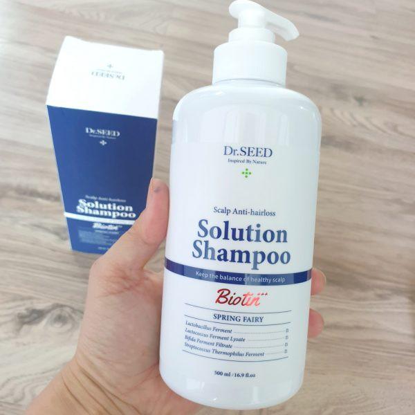 Dầu Gội Giảm Rụng Và Kích Thích Mọc Tóc DR.SEED Scalp Anti-hairl Solution Shampoo Thơm Mát Hương Nước Hoa 500ml