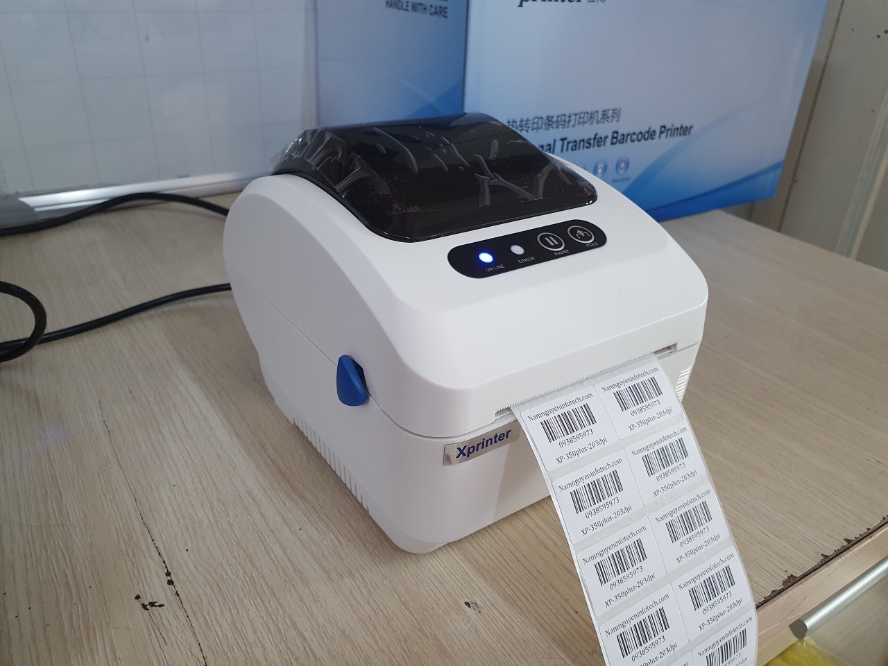 MÁY IN MÃ VẠCH XPRINTER XP-350B PLUS - Máy in tem nhiệt - Hàng chính hãng