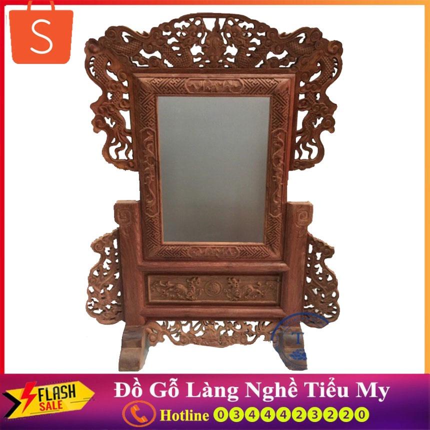 Khung Ảnh Rồng Gỗ Hương, Khung tứ linh lồng ảnh 20x30cm