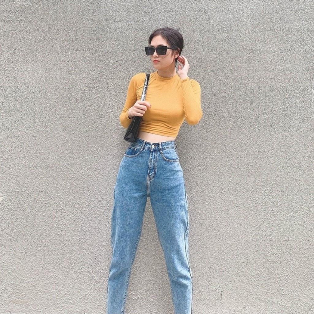 ÁO CROPTOP NỮ DÀI TAY DÁNG BODY KIỂU DÁNG TRẺ TRUNG CHẤT MÁT HÀNG ĐẸP