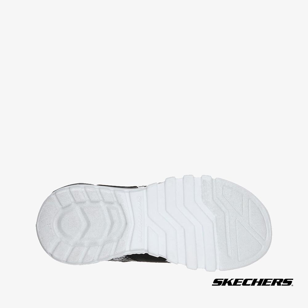 SKECHERS - Giày sneaker trẻ em khóa dán Flex Glow 400067L-BKGY