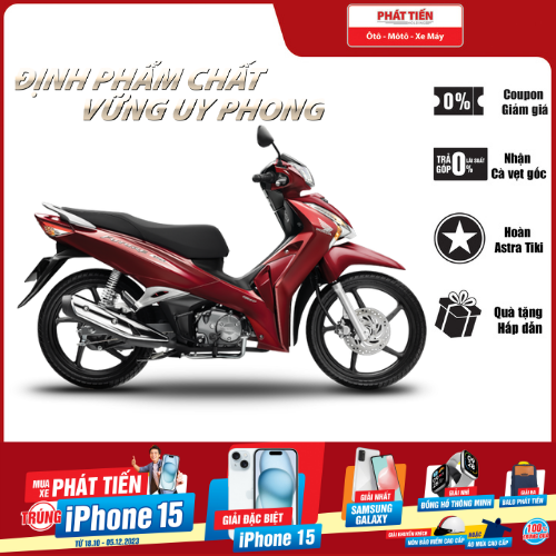Xe Máy Honda Future 125 FI 2021 - Phiên Bản Cao Cấp - Đỏ Đen