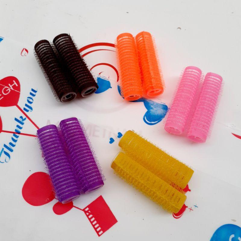 Lô dính cuốn tóc màu size nhí 1.5×6cm