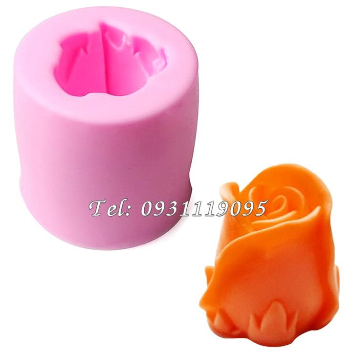 Khuôn silicon hoa hồng búp - Mã số 1708