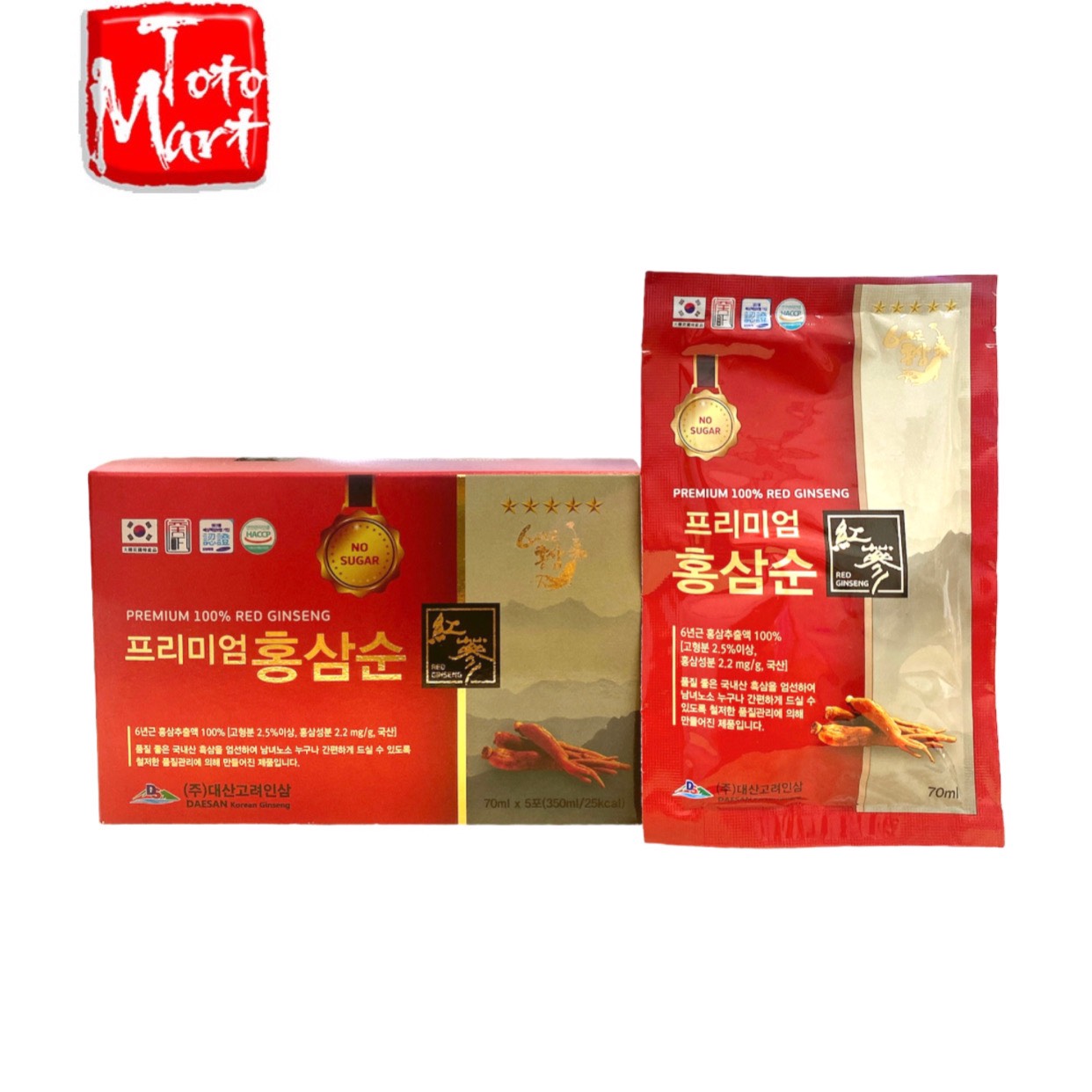 Nước hồng sâm không đường Daesan Hàn Quốc