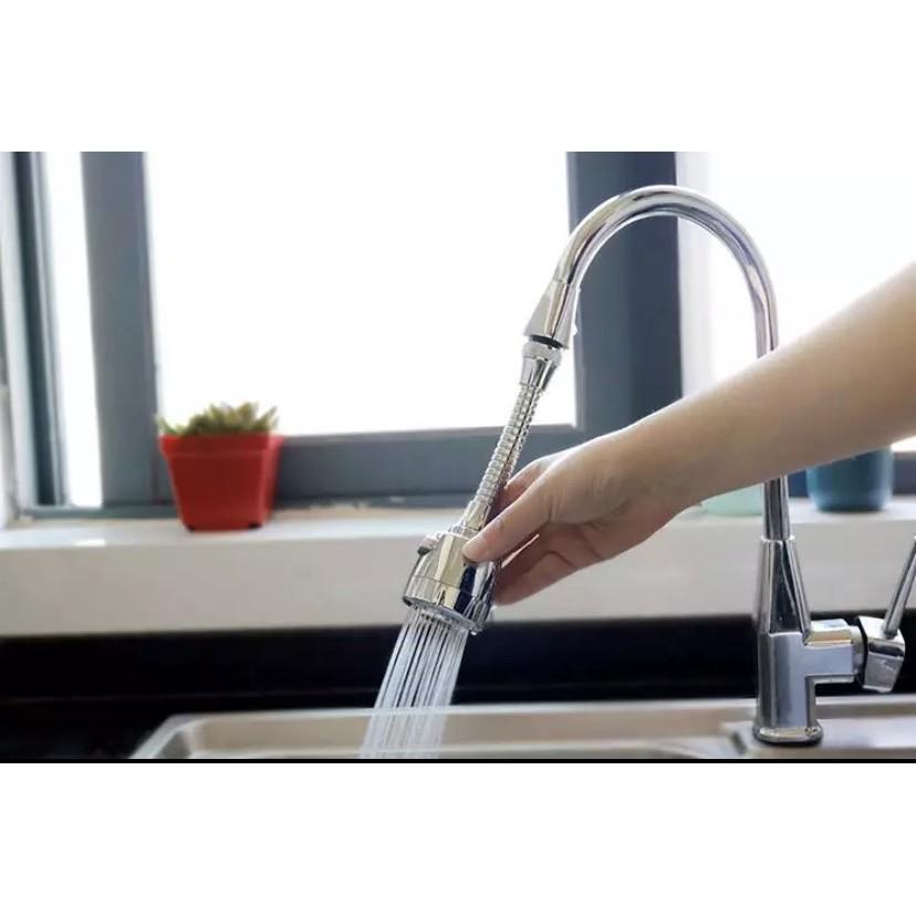 Dây Nối Đầu Vòi Nước Tăng Áp Có Nút Điều Chỉnh Xoay 360 2 chế độ nước chảy dây inox dài.