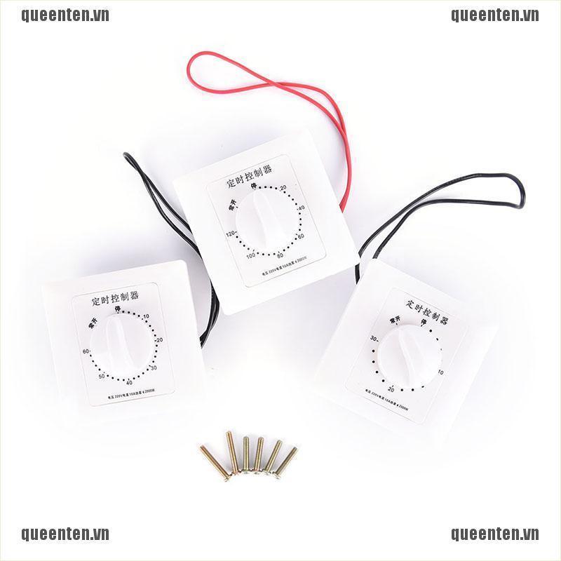 1pc 220V 30/60/120Min Time Countdown Intelligent Timer Switch Control Socket QUVN