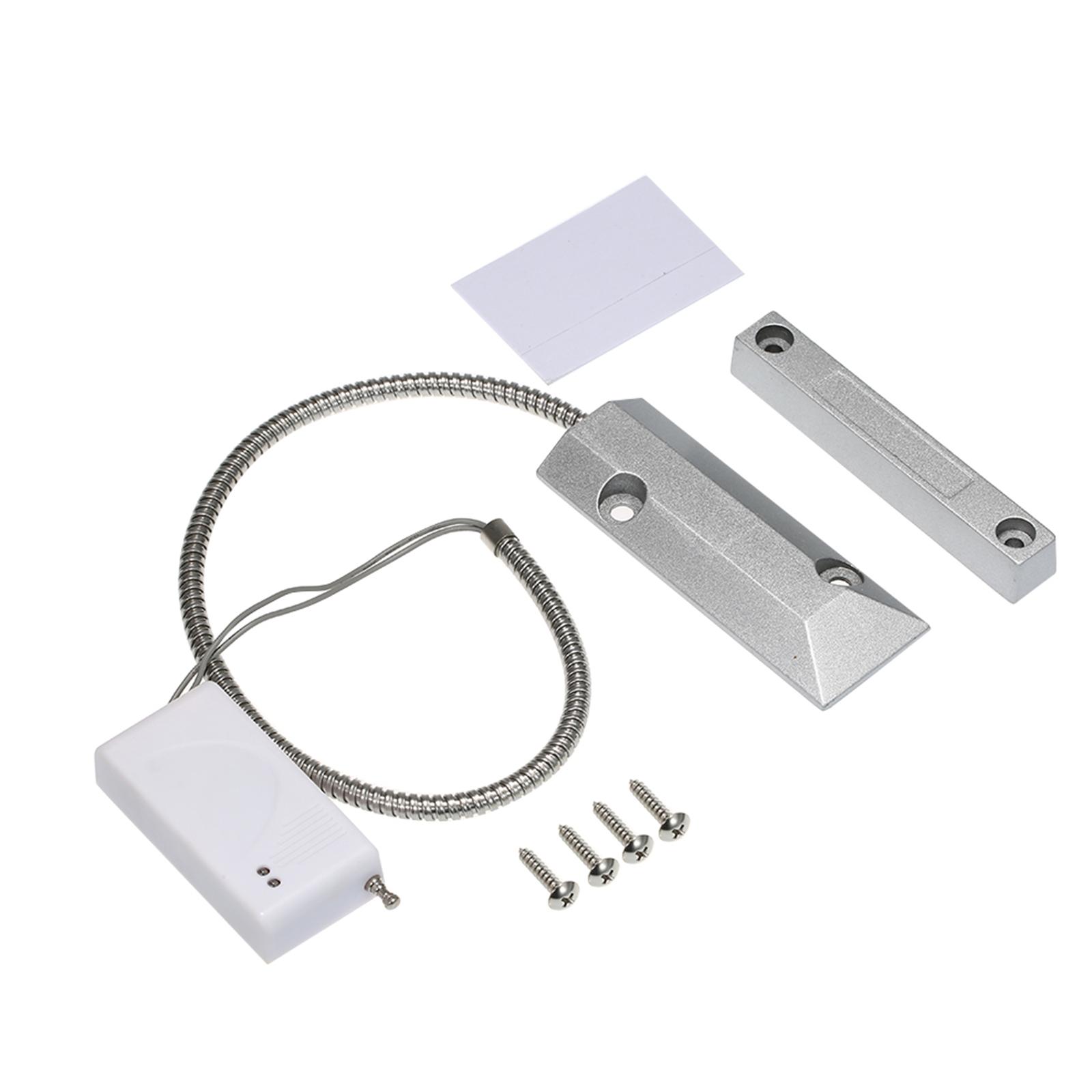 Wireless 433MHz Metal Rolling Door Magnetic Contact Sensor Switch Door Window Open Detector Normal Close Type For Home Burglar Alarm System