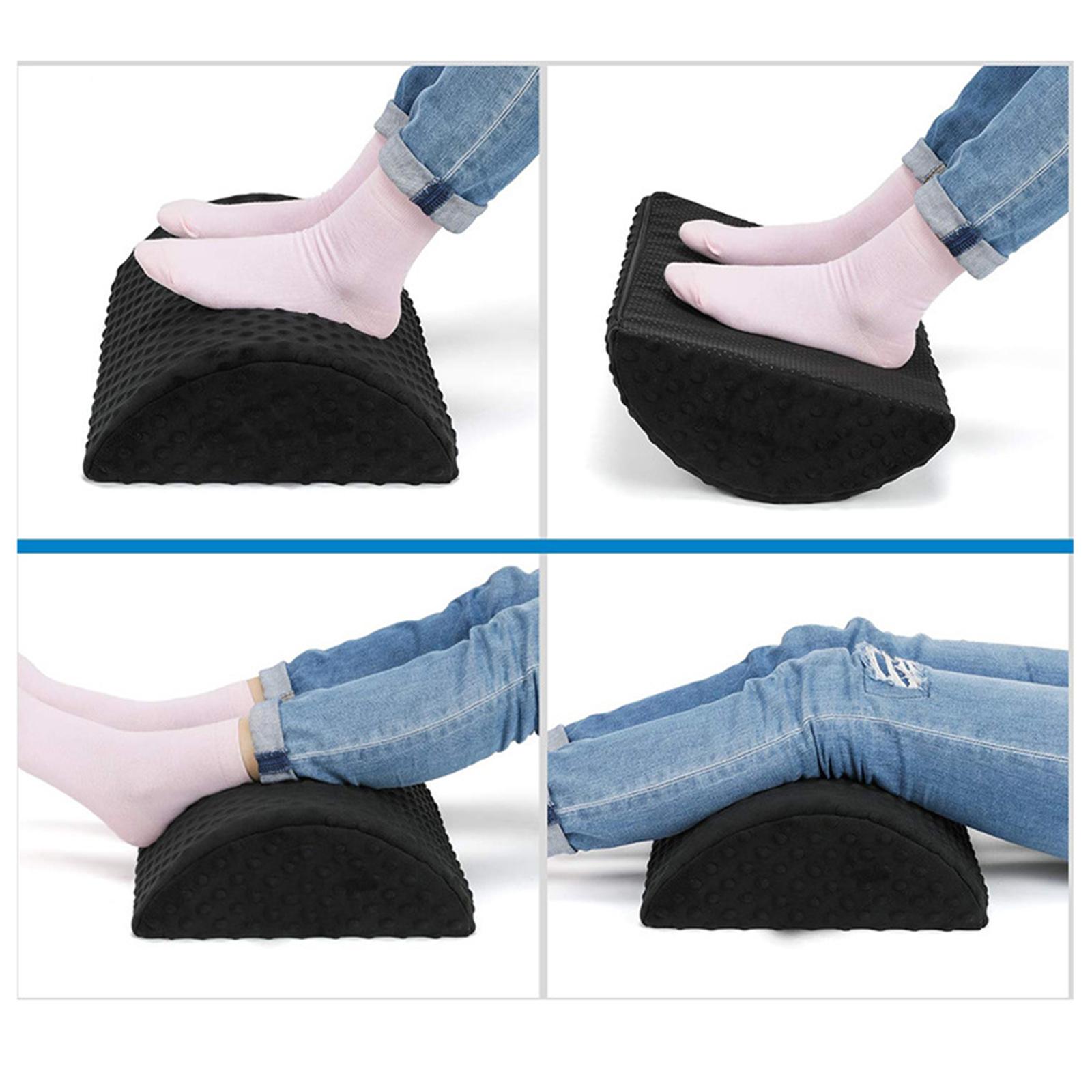 Foot Rest Under Desk Footrest Removable Cover Non-Slip Desk Airplane Travel