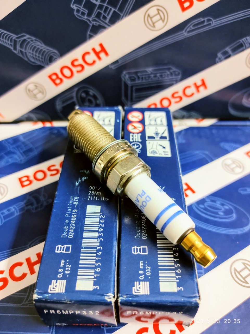 Bugi Bosch Chân Dài Tuýp 16 Ren 14 - Toyota Innova, Fortuner , Camry, Hyundai, Kia, Mitsubishi