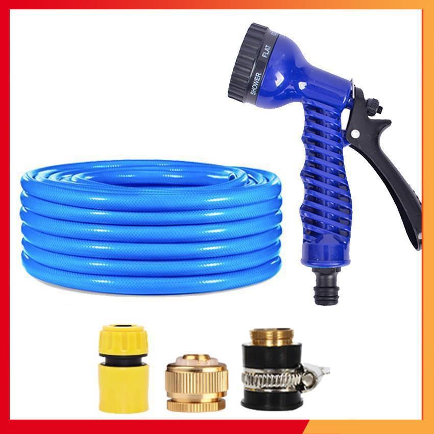 Bộ dây và vòi xịt tăng áp lực nước,rửa xe, tưới cây 20m  206843