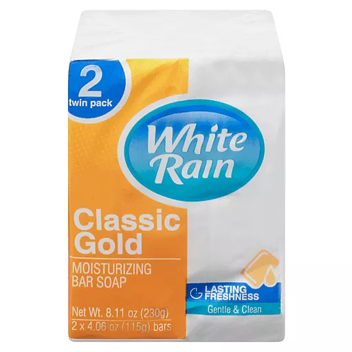 Xà bông cục White Rain Moisturizing Classic Gold loại 115g x 2 cục - USA