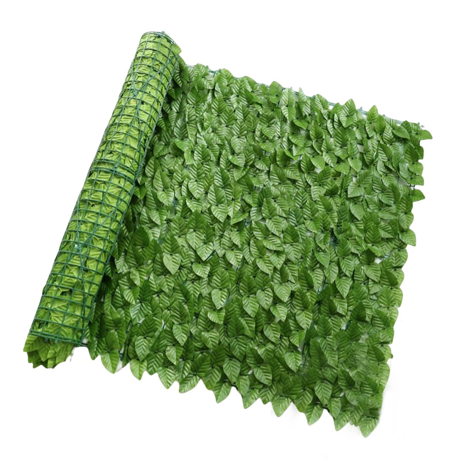 Artificial Faux Leaf Privacy Fence Wall Screen Sun protected for Yard Decor
