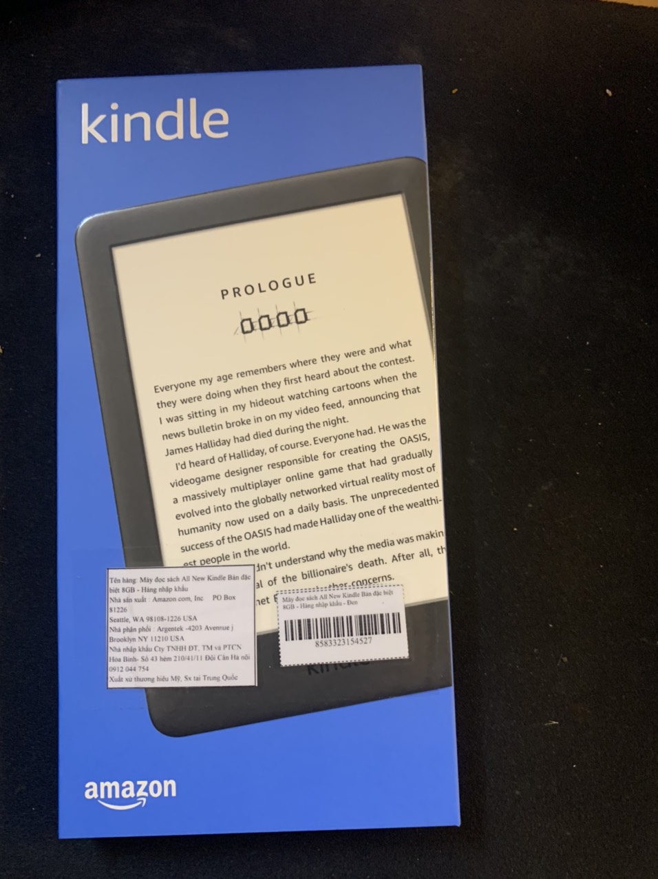 Máy đọc sách Kindle-2019, 8GB . Màn hình (167 PPi) 6&quot;. Model PQ85WIF. Có đèn nền và wifi - Hàng Nhập Khẩu mới 100%