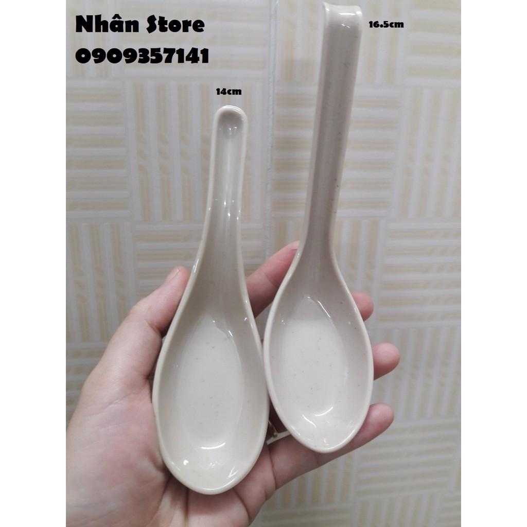 (NEW) Muỗng 16.5cm melamine cao cấp muỗng súp canh (No 17)