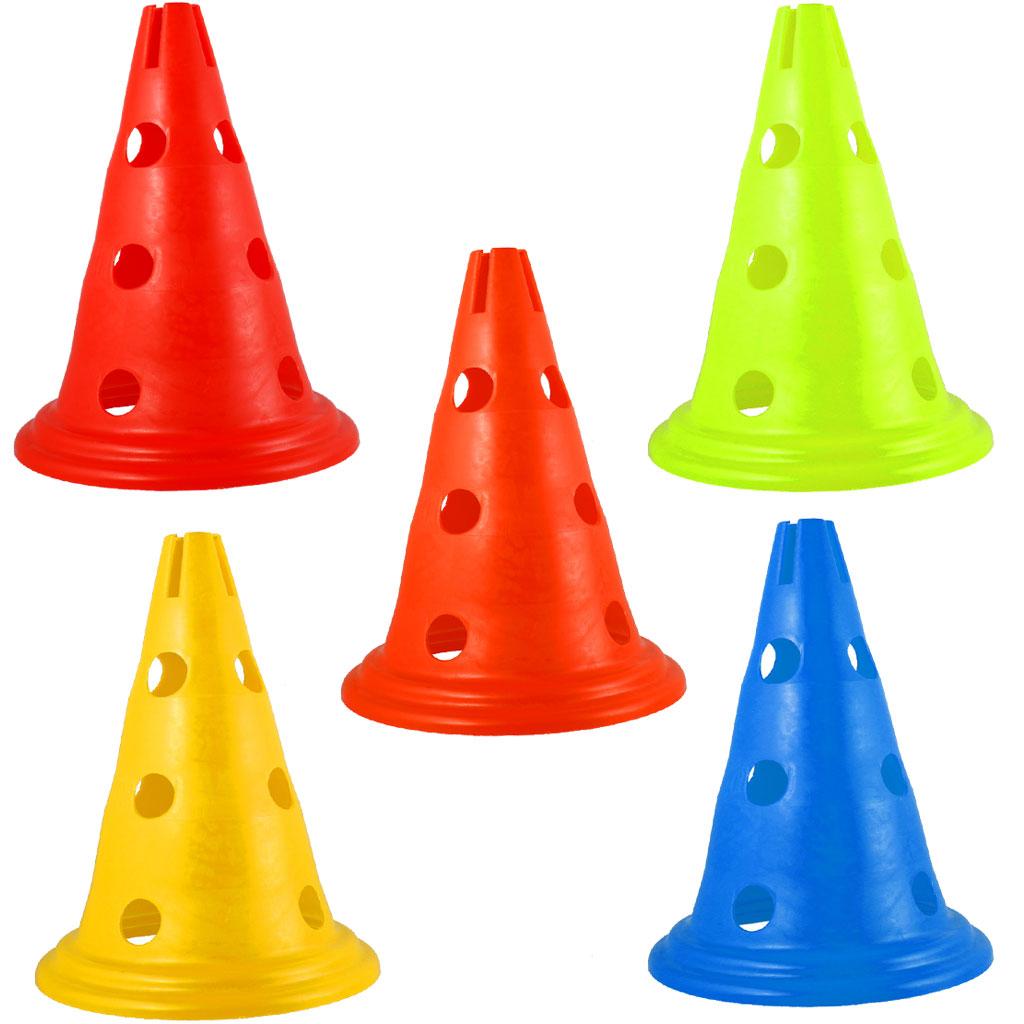 5pcs Sport Soccer Football Training Cone Traffic Safety Cones 30cm Yellow