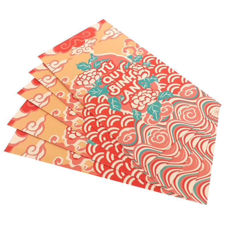 Bộ 5 Bao Lì Xì SDstationery Cát Niên Mỹ Ý - Tứ Quý Bình An