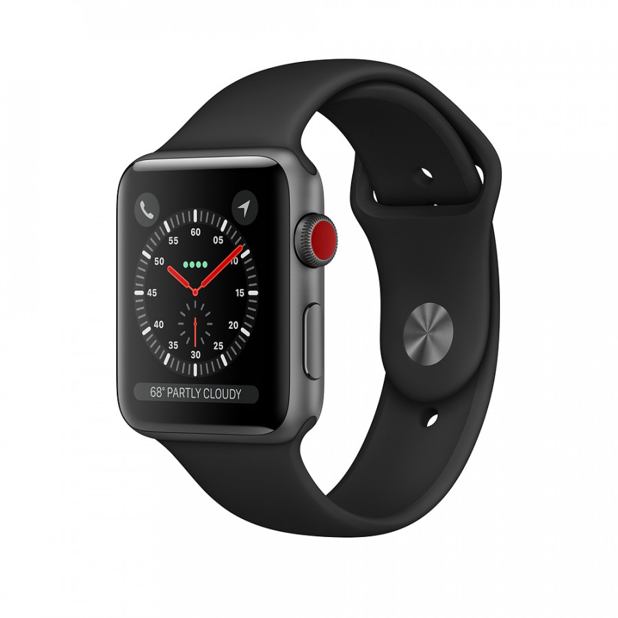 Đồng Hồ Thông Minh Apple Watch Series 3 GPS + Cellular Aluminum Case With Sport Band - Nhập Khẩu Chính Hãng