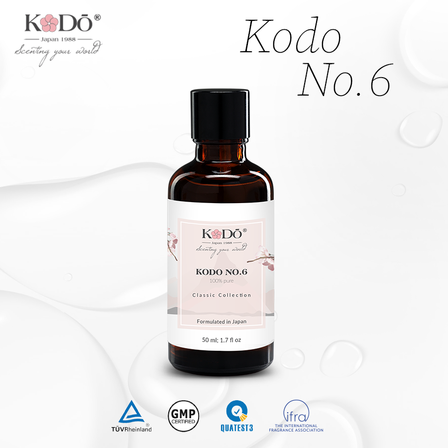 KODO NO.6 - Tinh Dầu Nước Hoa Thơm Phòng Nguyên Chất – Classic - 10ml/50ml/110ml/500ml