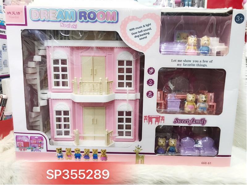 SP355289 - Hộp nhà nội thất gia đình Gấu , 668-61