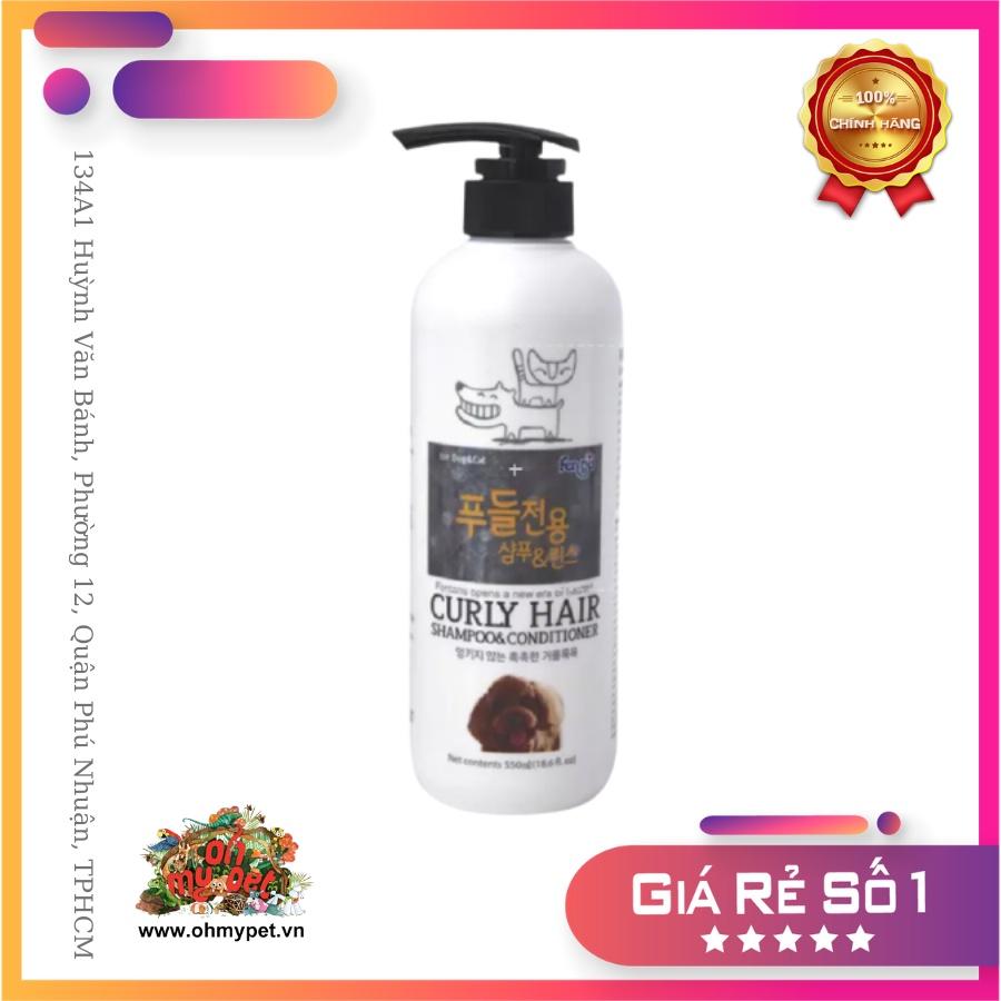 SỮA TẮM CHUYÊN DỤNG CHO CHÓ LÔNG XOĂN POODLE FORBIS FORCANS CURLY HAIR 550ML