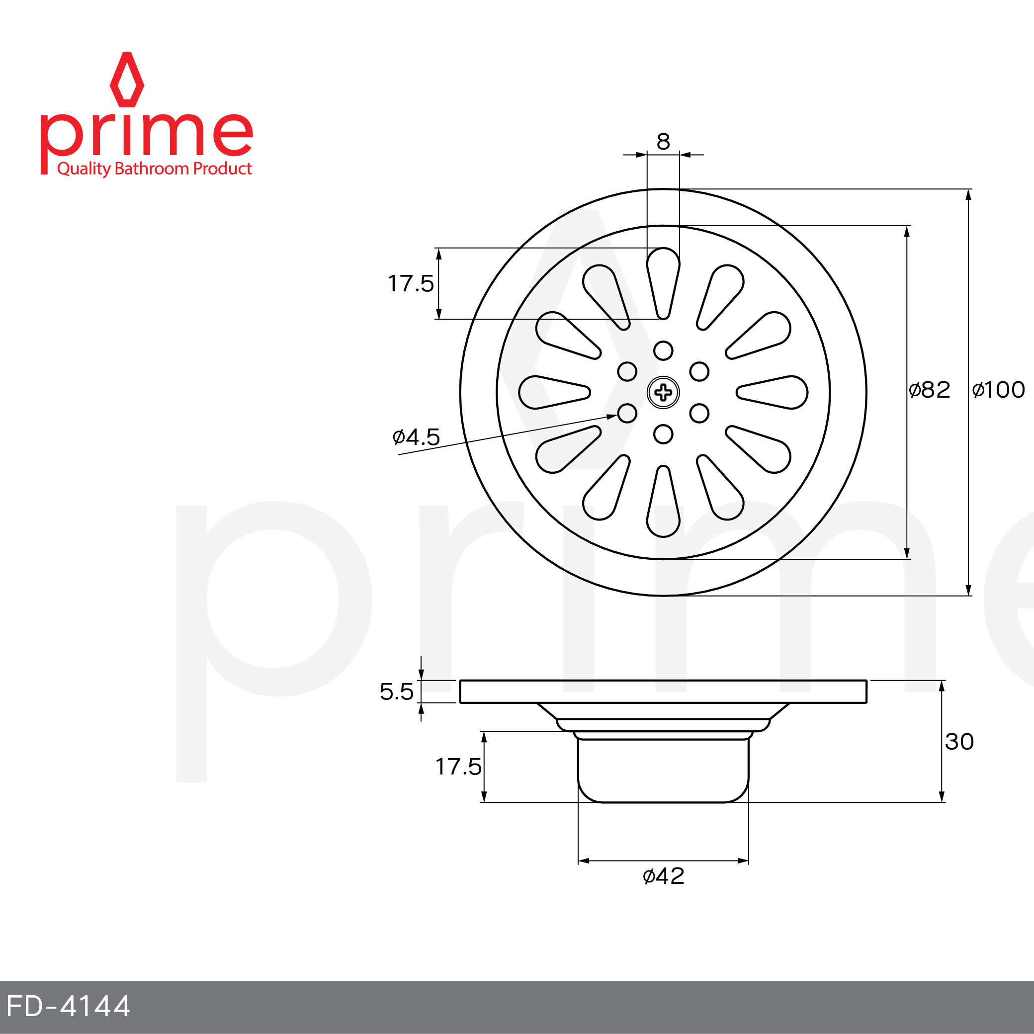 FD-4144 Phễu thoát nước Prime