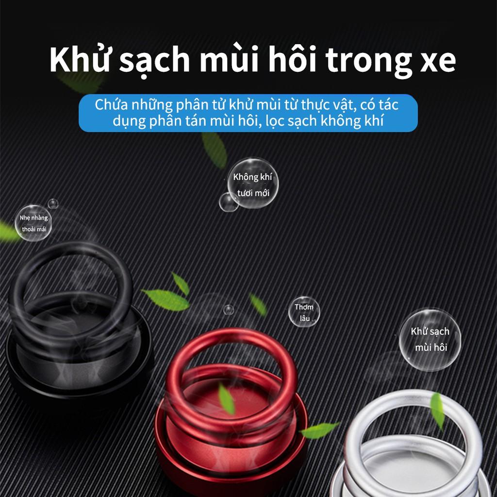 ️ FREESHIP ️ Nước hoa khử mùi ô tô với miếng hương liệu cao cấp, thiết kế vòng xoay khếch tán mùi hương tự động