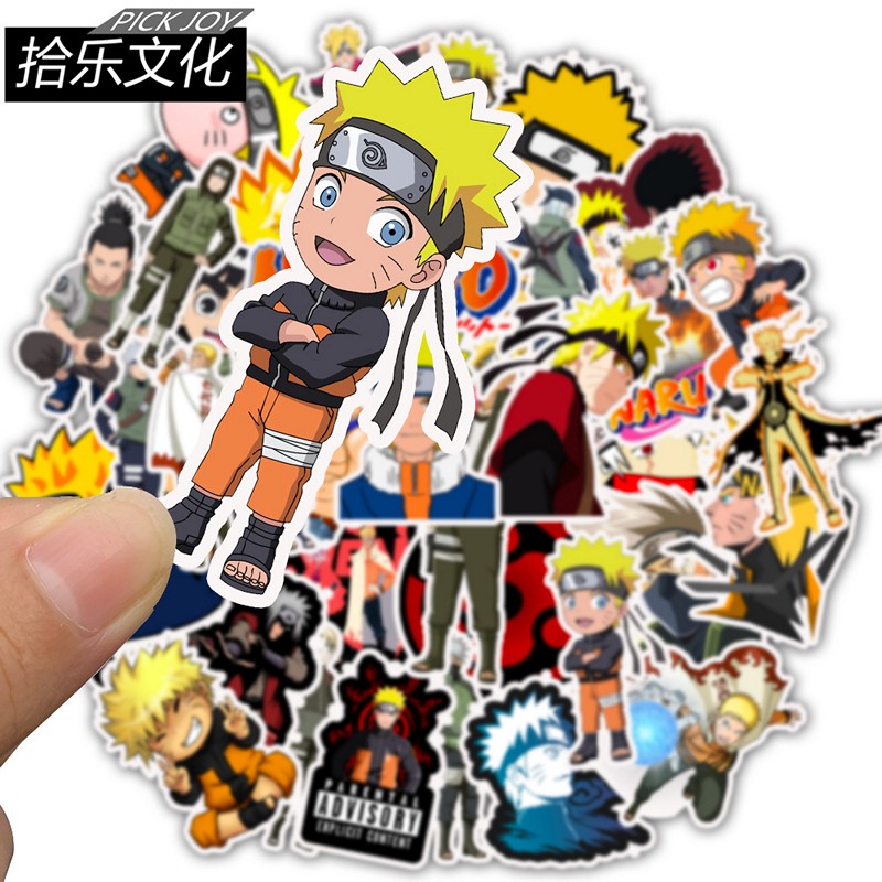 Bộ 50 miếng Sticker hình dán Naruto SetC