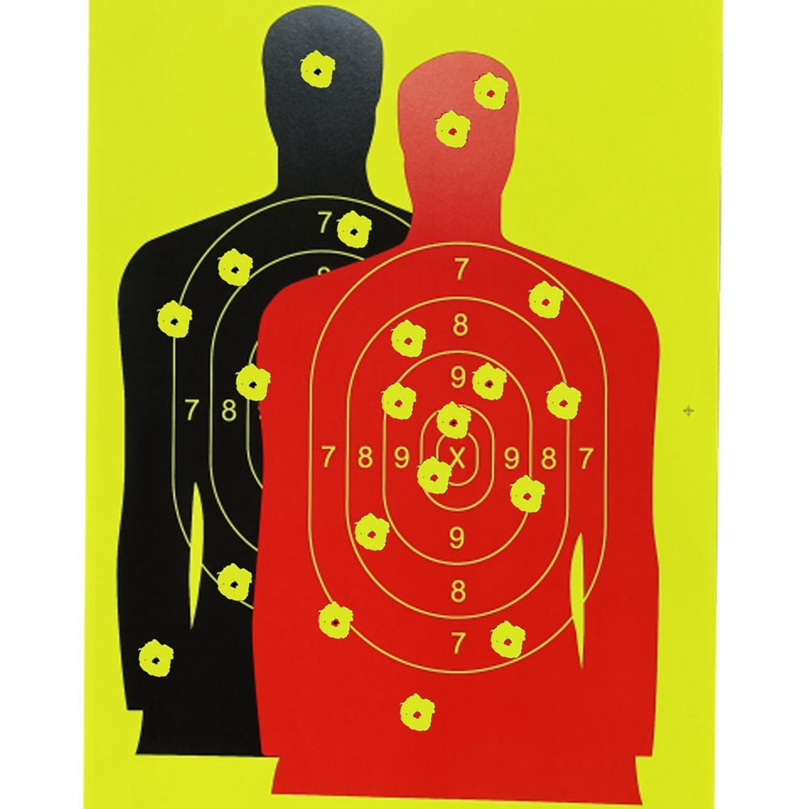 Silhouette Splatter Paper Targets Self Adhesive Visual Feedback for Gun Shooting