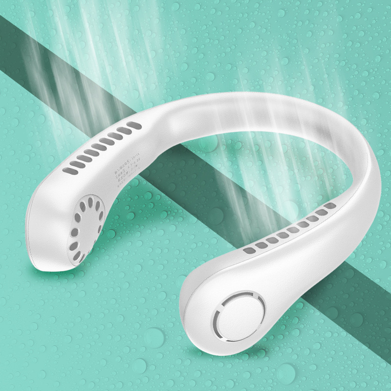 Quạt Đeo Cổ Parrot USB Mini Tích Điện Không Cánh Tiện Lợi, Thời Trang Hoạt Động Êm Ái 3 Tốc Độ Gió Dung Lượng Pin Lớn Sử Dụng 3-6 Giờ