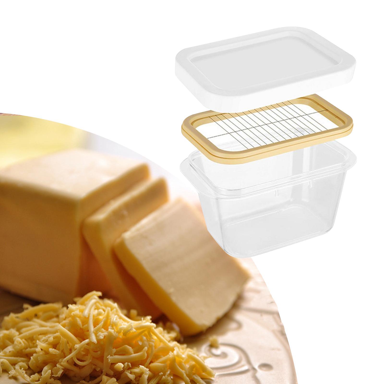 Butter Cutting Box Airtight Lid with Cutter  for Refrigerator Home