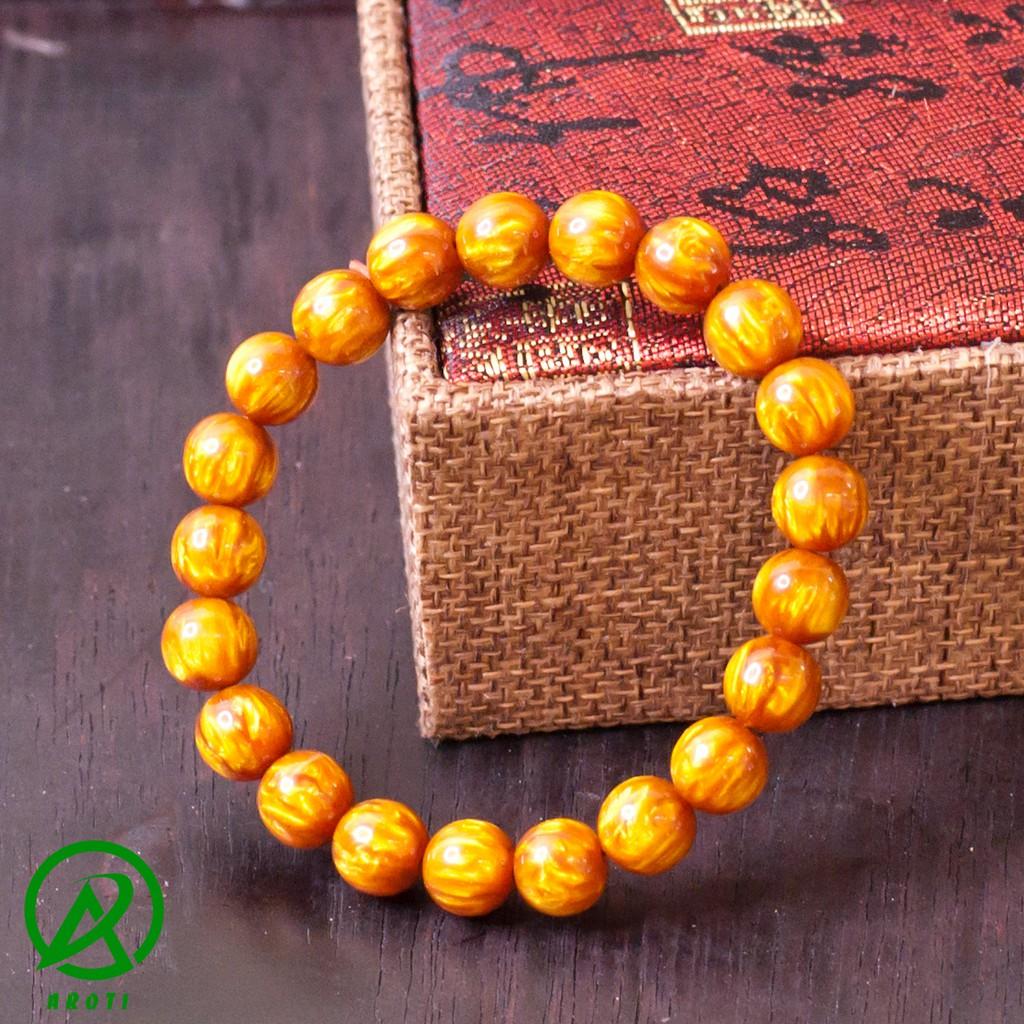 Vòng phong thủy gỗ hải liễu 8 ly - Hợp mệnh Kim - Thủy - Mộc V204-08