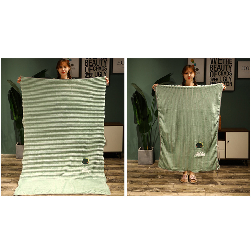 Chăn Ngủ Văn Phòng Cao Cấp PeHouse PH601, Chăn Ngủ Gấp Gọn Cho Dân Văn Phòng Họa Tiết Dễ Thương, Vải Sợi Polyester Mềm Mịn, Chăn Ngủ Gấp Gọn Đa Năng - Hàng Chính Hãng PeHouse
