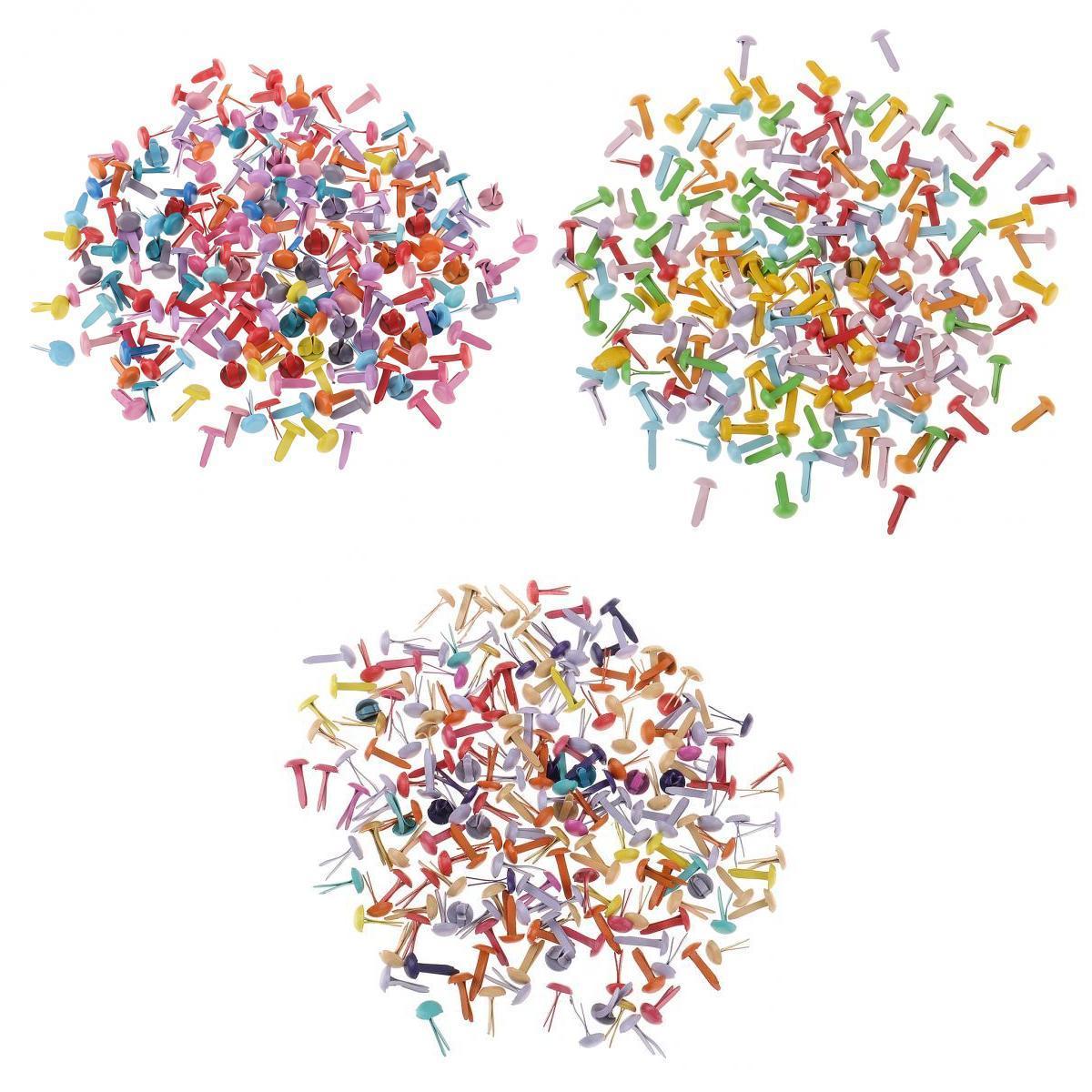 600 Miếng Kim Loại Brad Giấy Nhanh Cho Thêu Sò Thủ Công