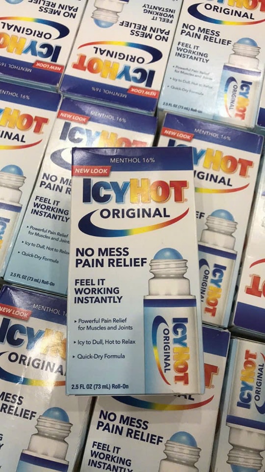 DẦU NÓNG DẠNG LĂN ICYHOT NO-MESS PAIN RELIEF 73ml ( không xuất hóa đơn đỏ )